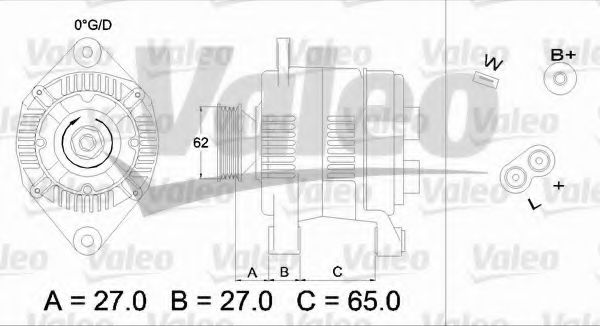 Генератор VALEO 436280