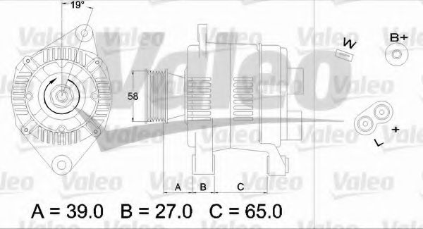 Генератор VALEO 436282