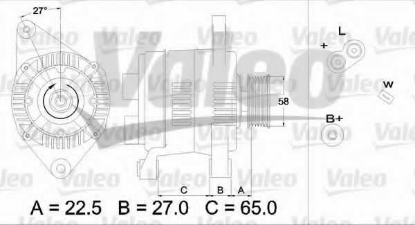 Генератор VALEO 436283
