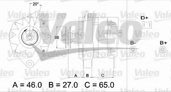 Генератор VALEO 436308