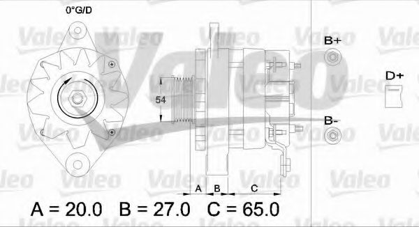 Генератор VALEO 436309