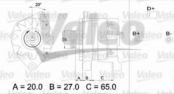Генератор VALEO 436322