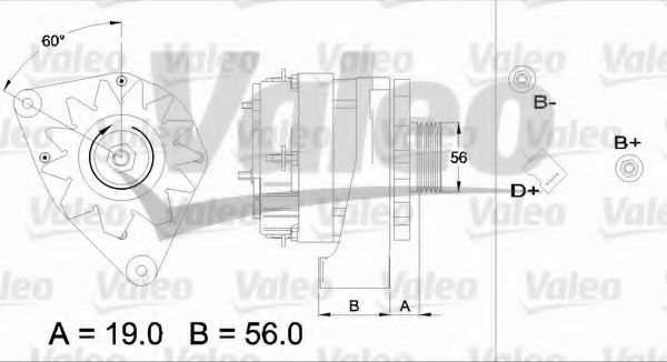 Генератор VALEO 436343