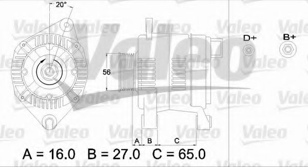 Генератор VALEO 436345