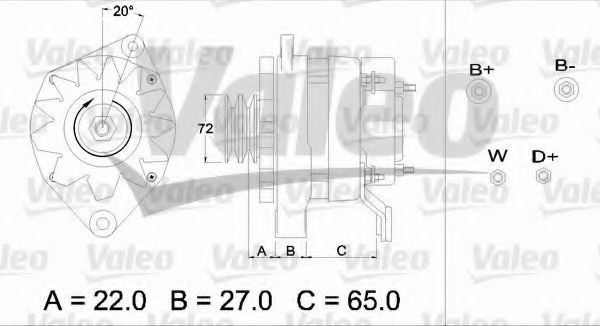 Генератор VALEO 436347