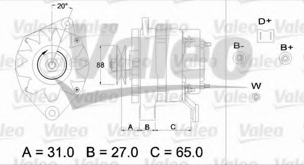 Генератор VALEO 436350