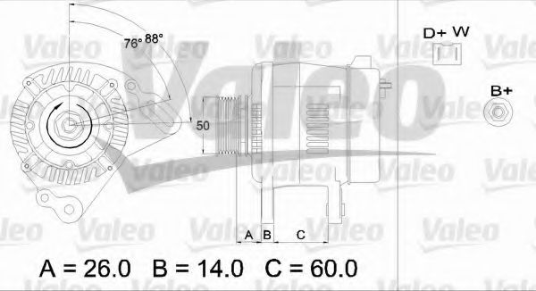 Генератор VALEO 436363
