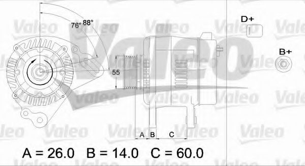 Генератор VALEO 436364