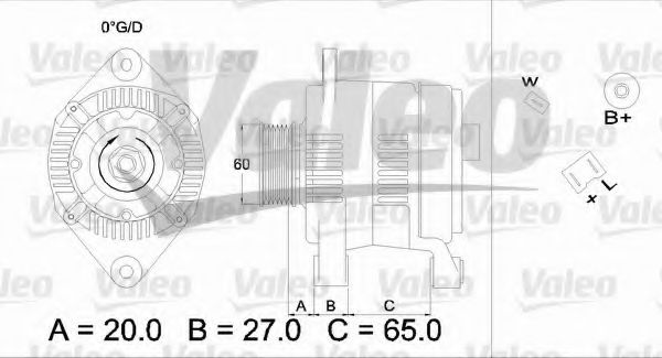Генератор VALEO 436382