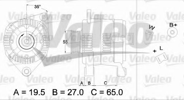 Генератор VALEO 436384