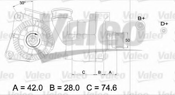 Генератор VALEO 436385