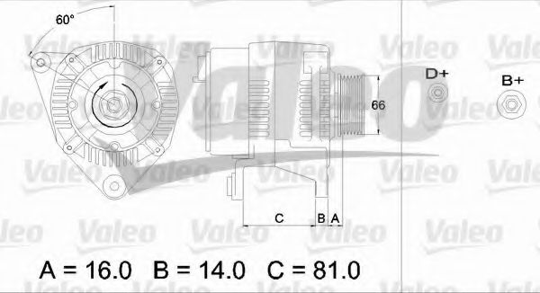 Генератор VALEO 436387