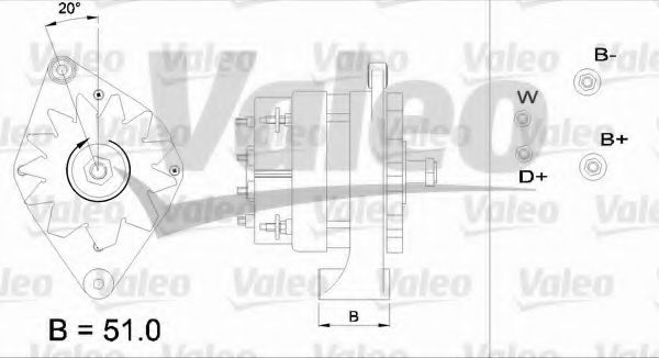 Генератор VALEO 436438