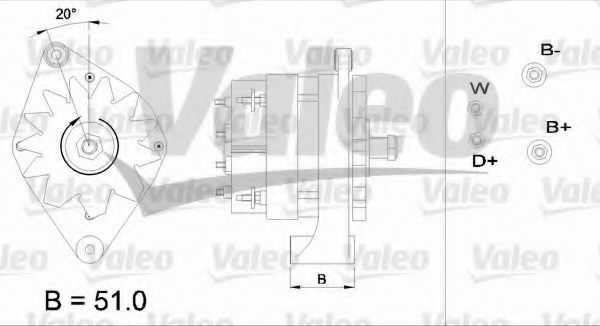 Генератор VALEO 436440