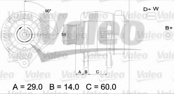 Генератор VALEO 436445