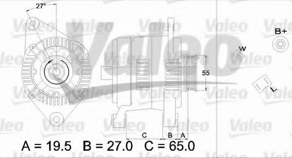 Генератор VALEO 436447