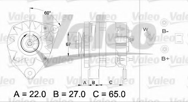 Генератор VALEO 436464