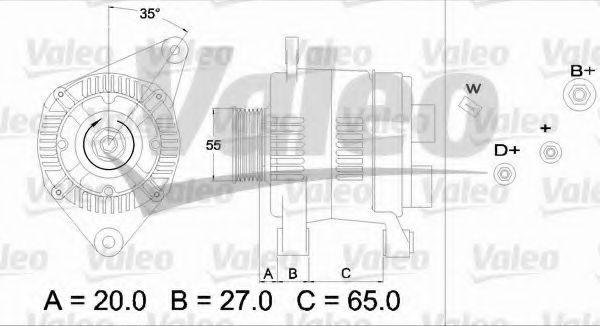 Генератор VALEO 436465