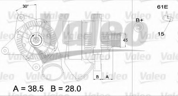 Генератор VALEO 436487