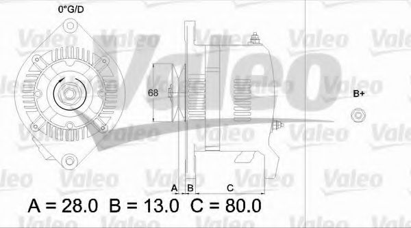 Генератор VALEO 436509