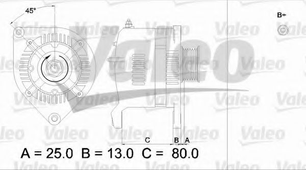 Генератор VALEO 436527
