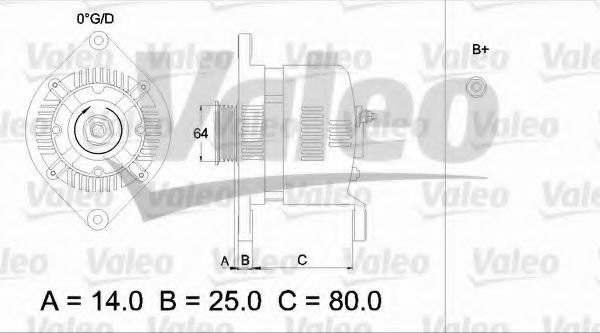 Генератор VALEO 436529