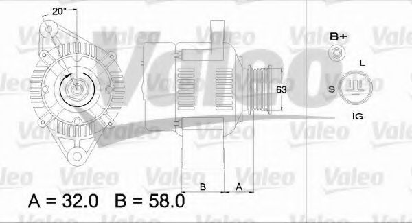 Генератор VALEO 436541