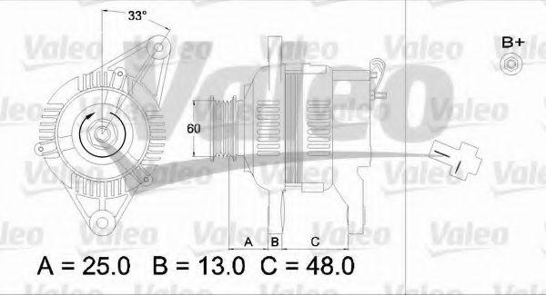 Генератор VALEO 436543
