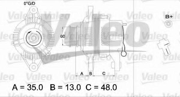 Генератор VALEO 436544