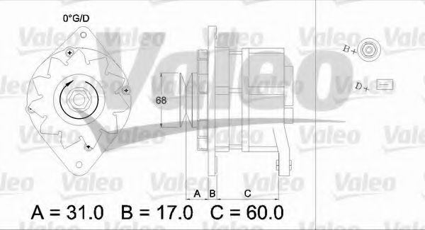 Генератор VALEO 436586