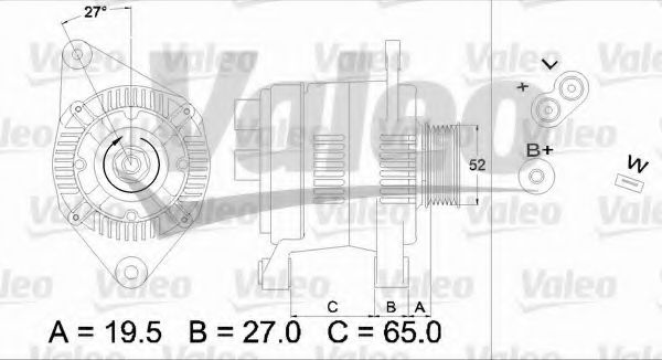 Генератор VALEO 436616