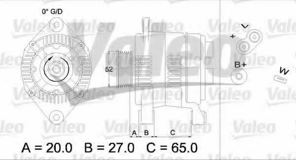 Генератор VALEO 436617