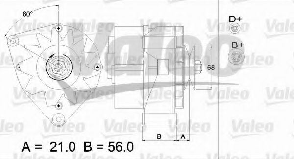 Генератор VALEO 436625