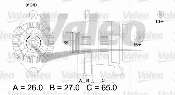 Генератор VALEO 436636