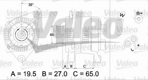 Генератор VALEO 436637