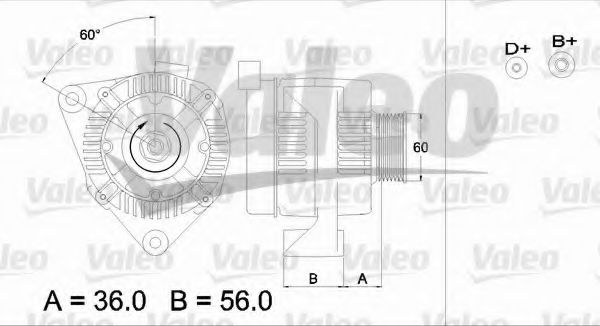 Генератор VALEO 436643