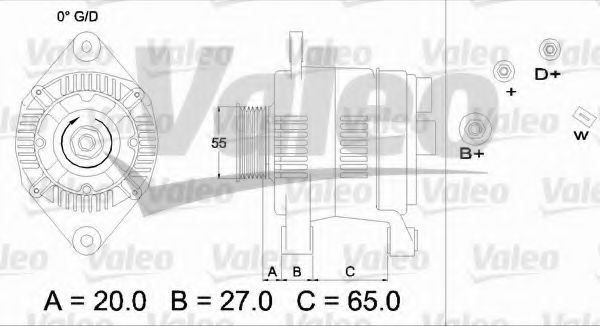 Генератор VALEO 436648