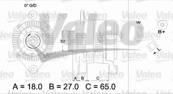 Генератор VALEO 436656