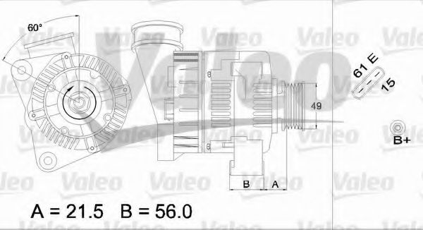Генератор VALEO 436665