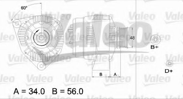 Генератор VALEO 436667