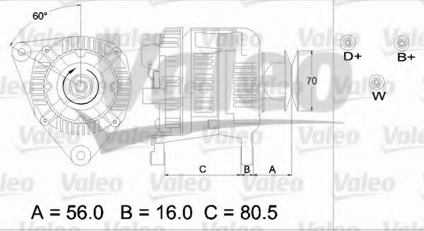 Генератор VALEO 436682