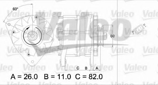 Генератор VALEO 436687