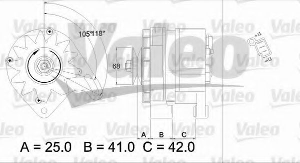 Генератор VALEO 436688