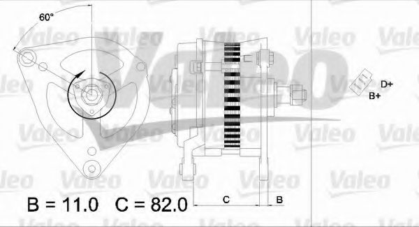Генератор VALEO 436695
