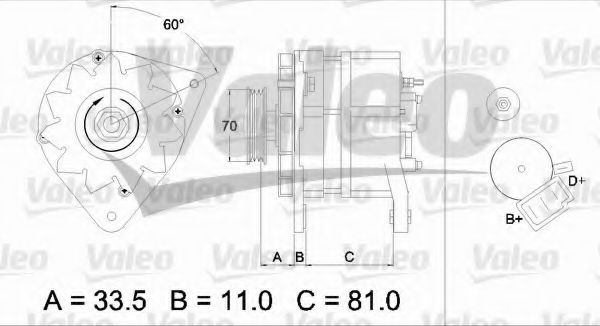 Генератор VALEO 436699