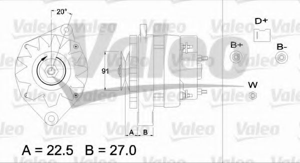 Генератор VALEO 436711
