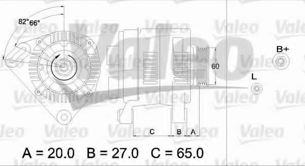 Генератор VALEO 436714
