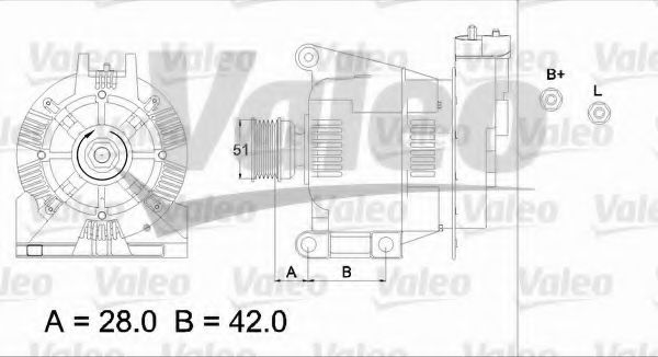 Генератор VALEO 436732