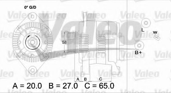 Генератор VALEO 436738