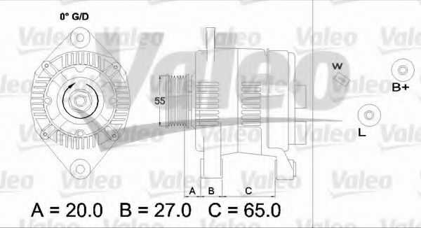 Генератор VALEO 436739
